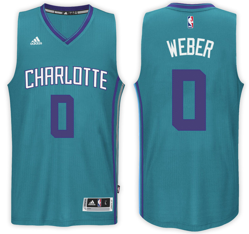 Men Hornets Briante Weber NBA Swingman Road Teal Jersey