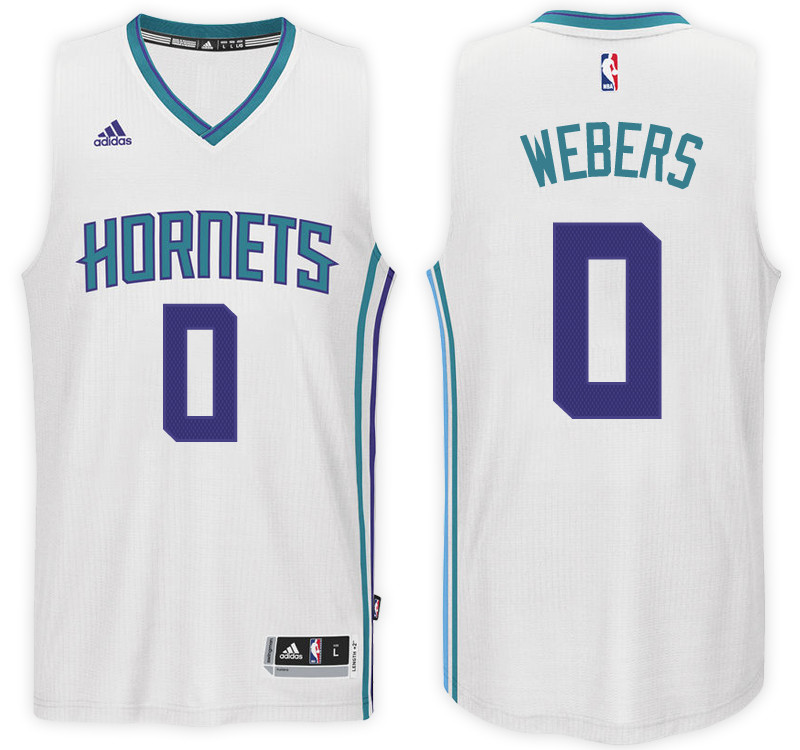 Men Hornets Briante Weber NBA Swingman Road White Jersey