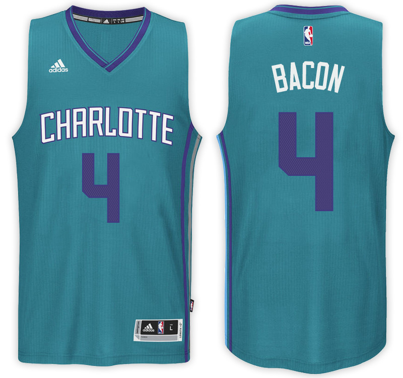 Men Hornets Dwayne Bacon NBA Swingman Road Teal Jersey