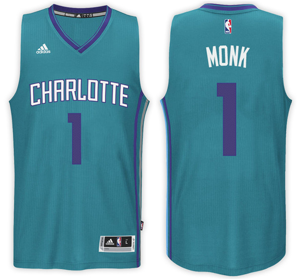 Men Hornets Malik Monk NBA Swingman Road Teal Jersey