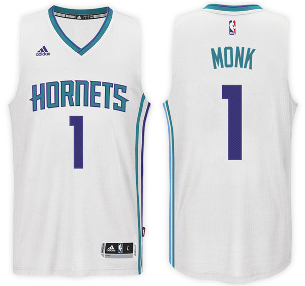 Men Hornets Malik Monk NBA Swingman Road White Jersey