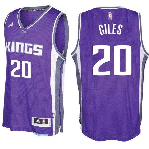 Men Kings Harry Giles NBA Swingman Road Purple Jersey