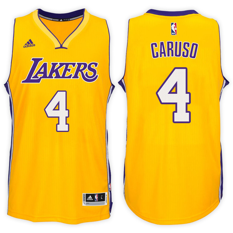 Men Lakers Alex Caruso NBA Swingman Road Gold Jersey