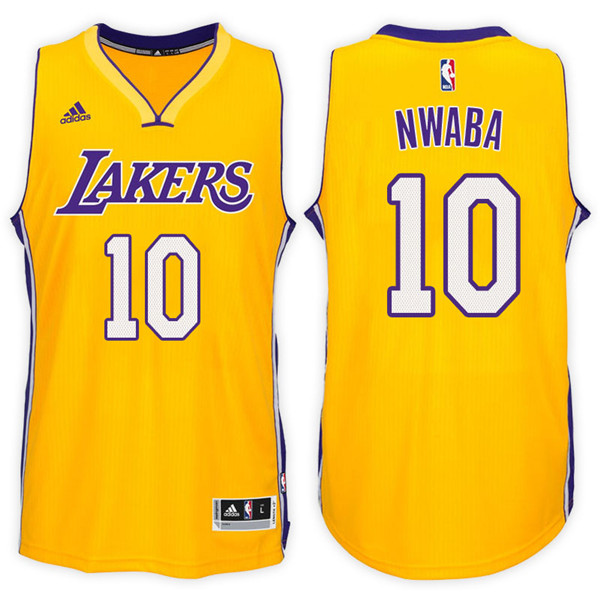 Men Lakers David Nwaba NBA Swingman Road Gold Jersey