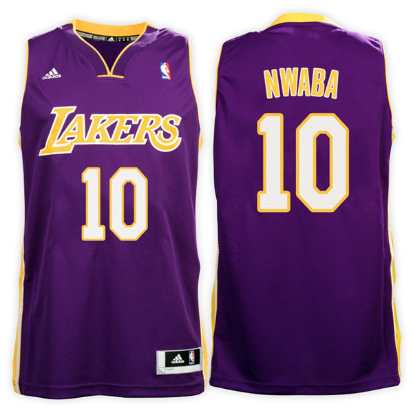 Men Lakers David Nwaba NBA Swingman Road Purple Jersey