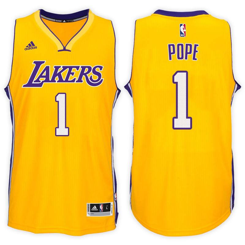 Men Lakers Kentavious Caldwell-Pope NBA Swingman Road Gold Jersey