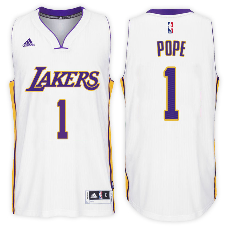 Men Lakers Kentavious Caldwell-Pope NBA Swingman Road White Jersey