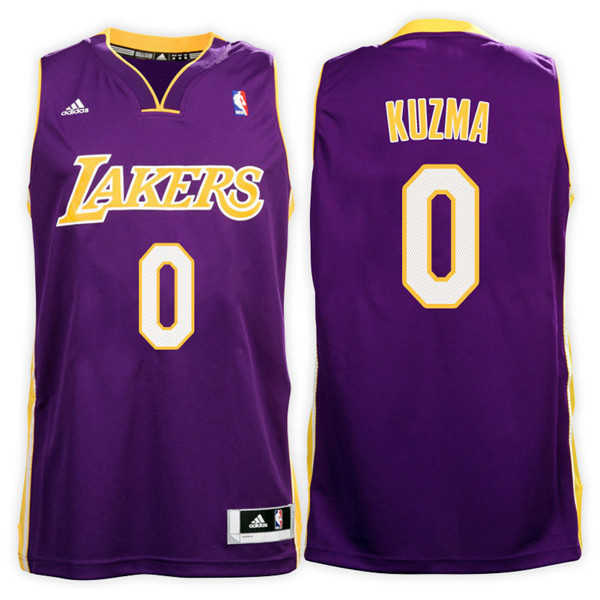 Men Lakers Kyle Kuzma NBA Swingman Road Purple Jersey