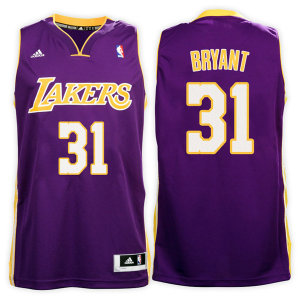 Men Lakers Thomas Bryant NBA Swingman Road Purple Jersey