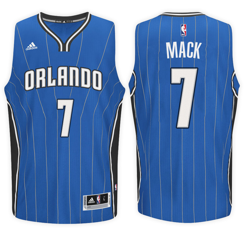 Men Magic Shelvin Mack NBA Swingman Road Blue Jersey