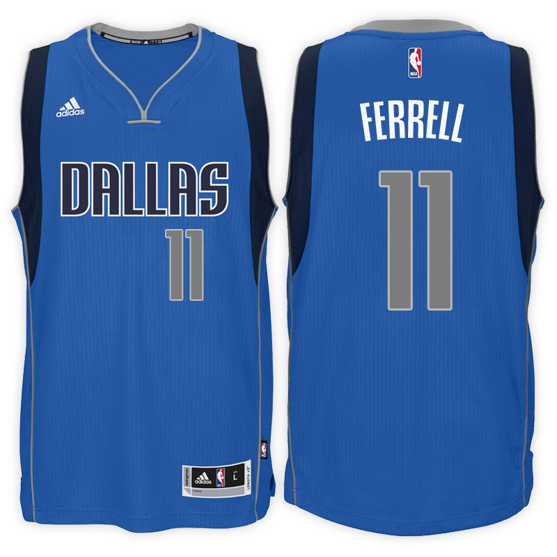 Men Mavericks Yogi Ferrell NBA Swingman Road Blue Jersey