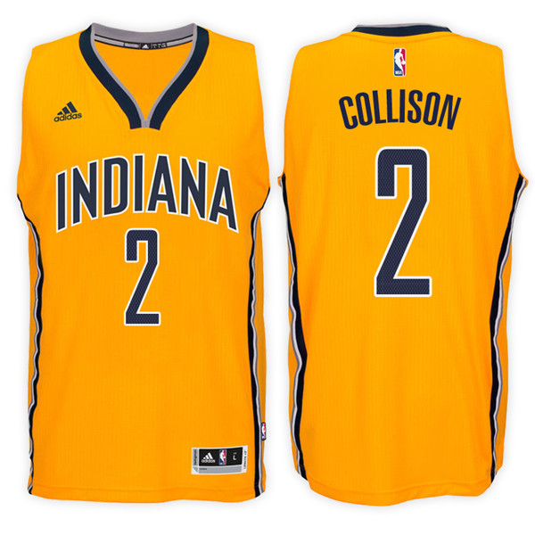 Men Pacers Darren Collison NBA Swingman Road Gold Jersey