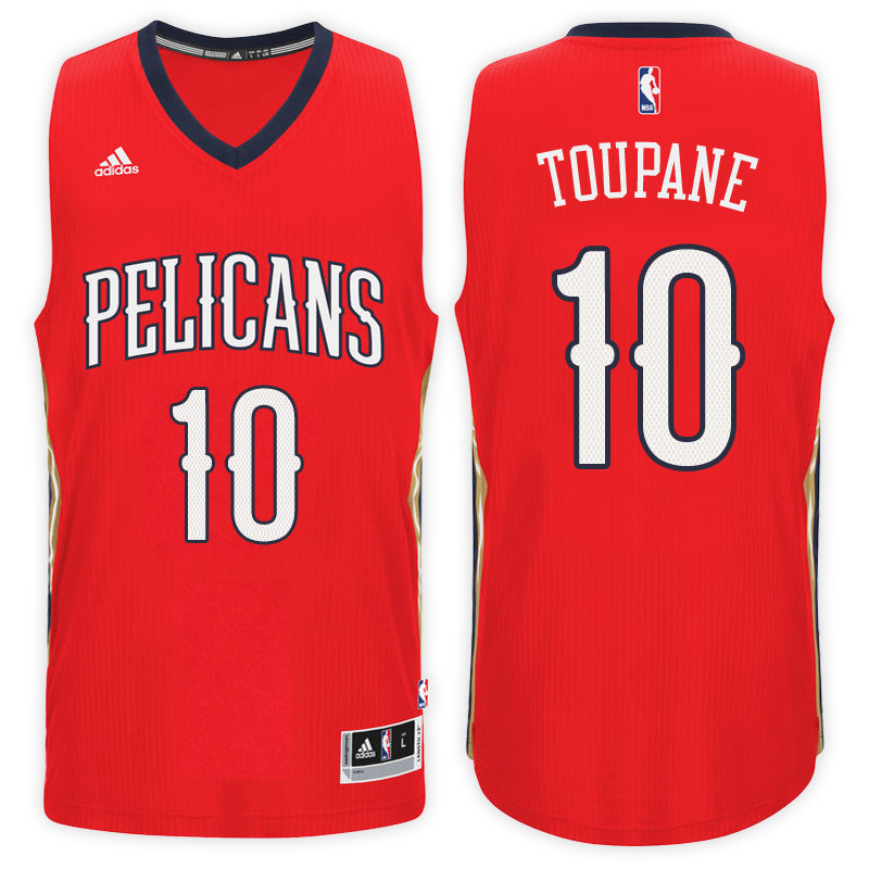 Men Pelicans Axel Toupane NBA Swingman Road Red Jersey