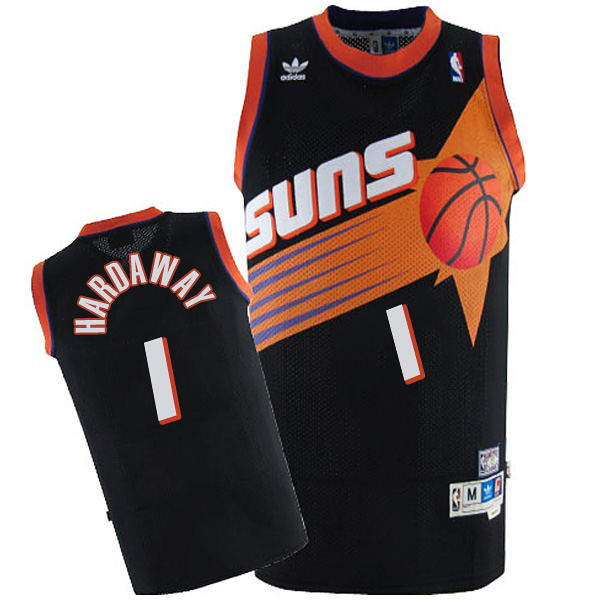 Men Penny Hardaway Phoenix Suns 1 Hardwood Classics Swingman Alternate Black Jersey