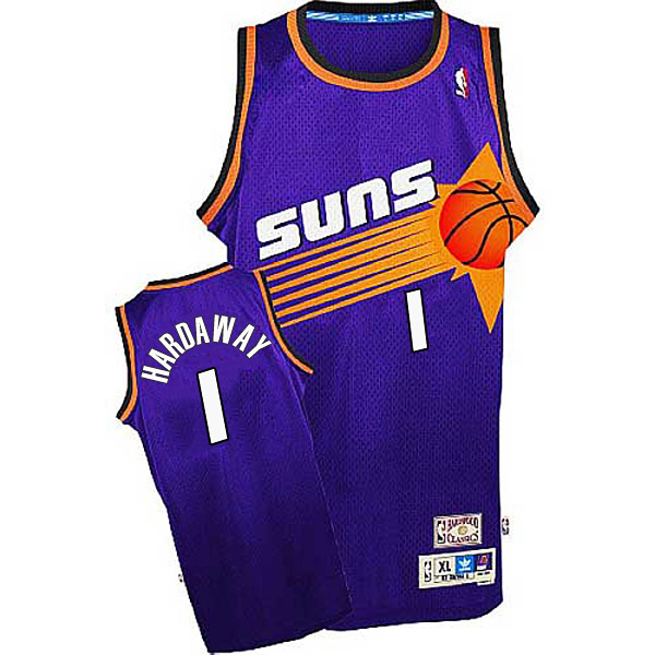 Men Penny Hardaway Phoenix Suns 1 Hardwood Classics Swingman Road Purple Jersey