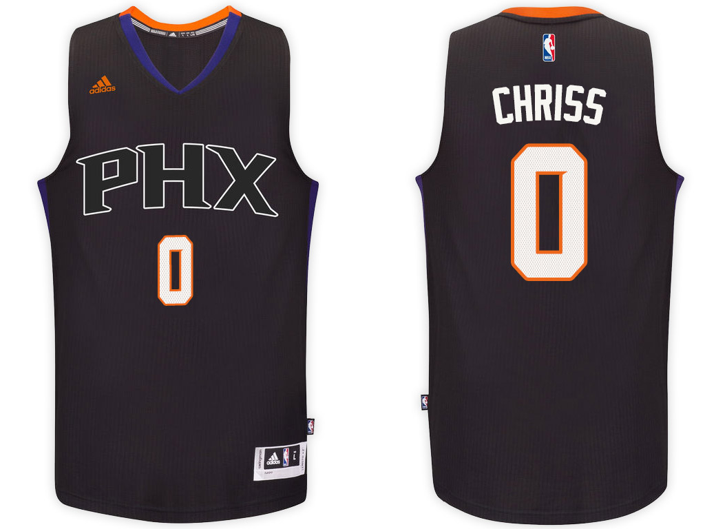 Men Phoenix Suns 0 Marquese Chriss Black Swingman Alternate Jersey