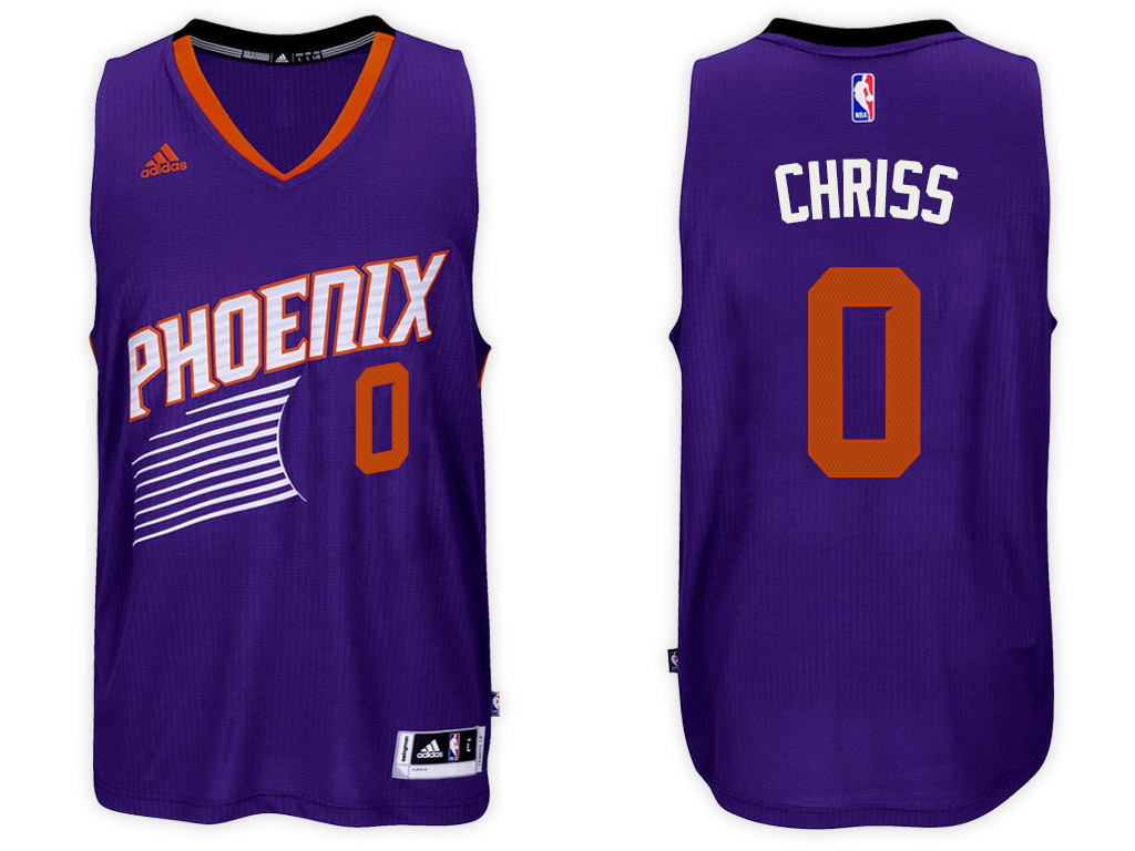 Men Phoenix Suns 0 Marquese Chriss Purple Swingman Road Jersey