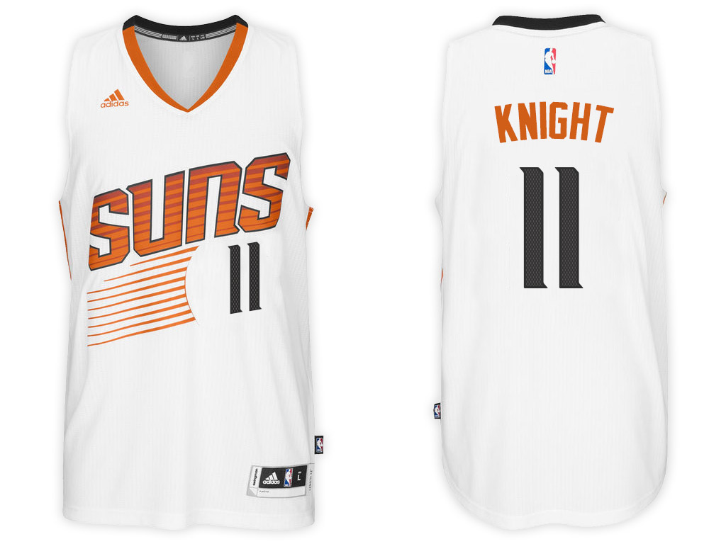 Men Phoenix Suns 11 Brandon Knight White Swingman Alternate Jersey