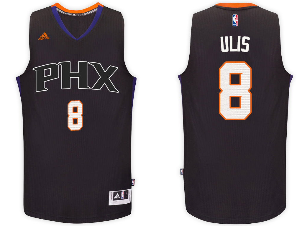 Men Phoenix Suns 8 Tyler Ulis Black Swingman Alternate Jersey