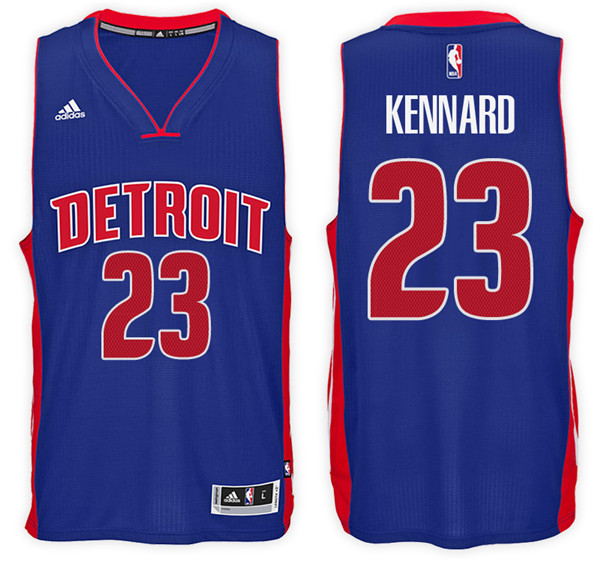 Men Pistons Luke Kennard NBA Swingman Road Royal Jersey