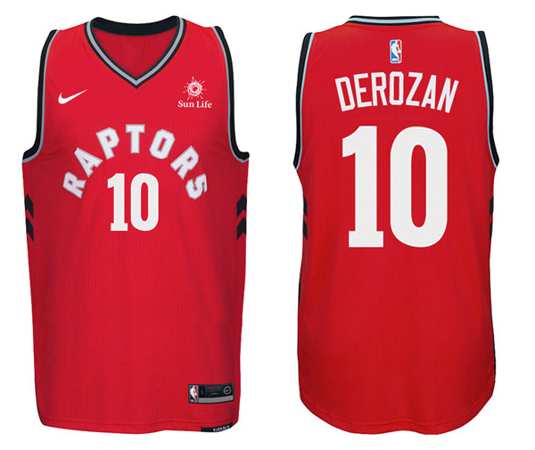 Men Raptors DeMar DeRozan New Season Swingman Road Red Jersey