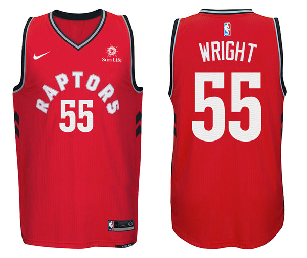 Men Raptors Delon Wright New Season Swingman Road Red Jersey