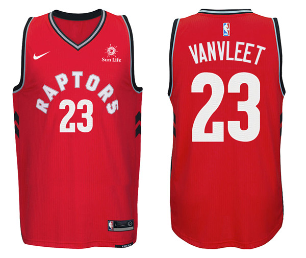 Men Raptors Fred VanVleet New Season Swingman Road Red Jersey