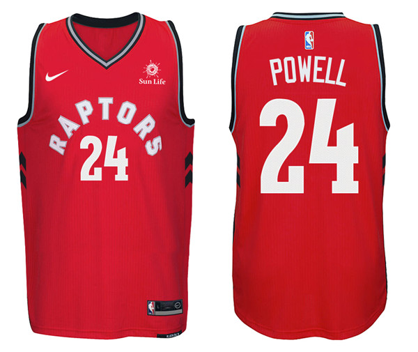 Men Raptors Norman Powell New Season Swingman Road Red Jersey