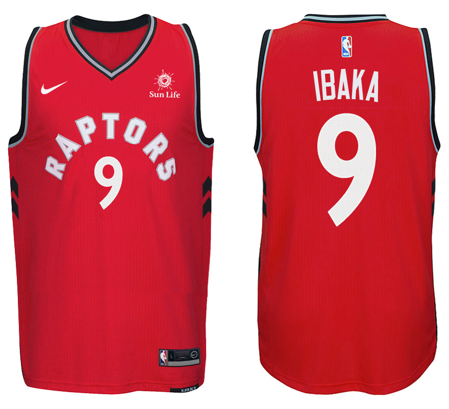 Men Raptors Serge Ibaka New Season Swingman Road Red Jersey