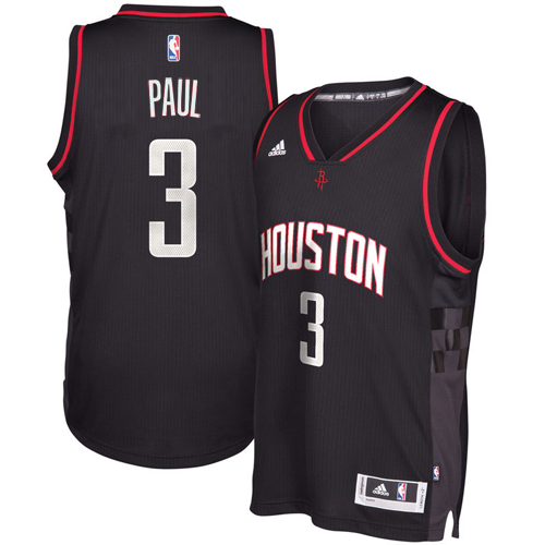 Men Rockets Chris Paul 3 NBA Swingman Road Black Jersey