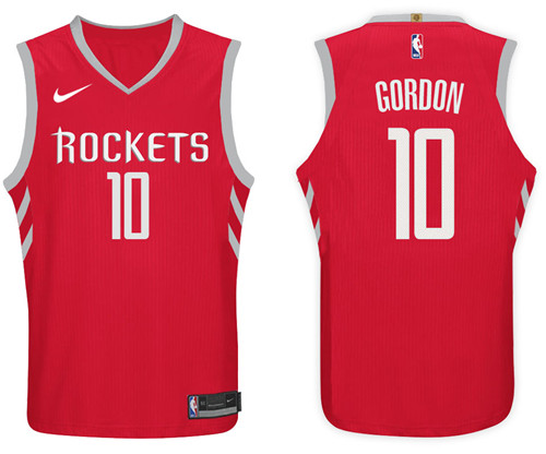 Men Rockets Eric Gordon #10 NBA 2017 18 New Season Red Jersey