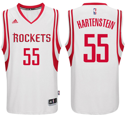 Men Rockets Isaiah Hartenstein #55 Home White Jersey