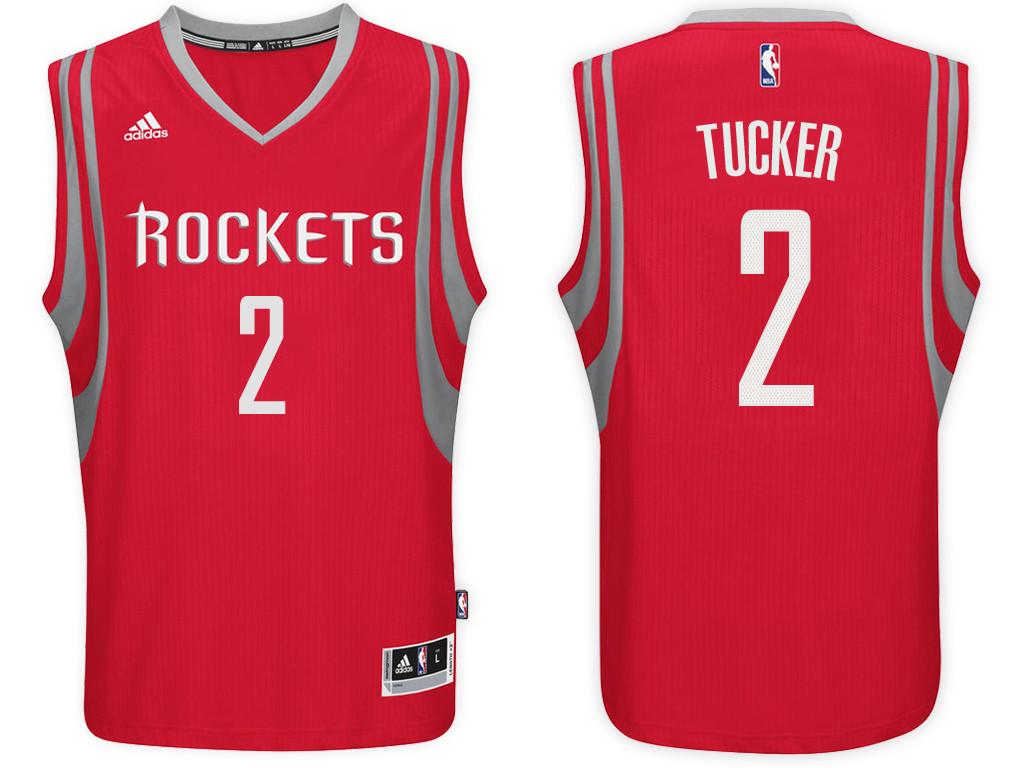 Men Rockets P. J. Tucker #2 NBA Swingman Road Red Jersey