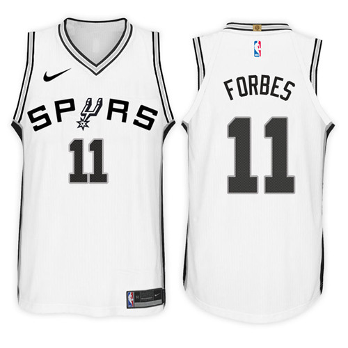 Men Spurs Bryn Forbes #11 2017 18 New Season White Jersey