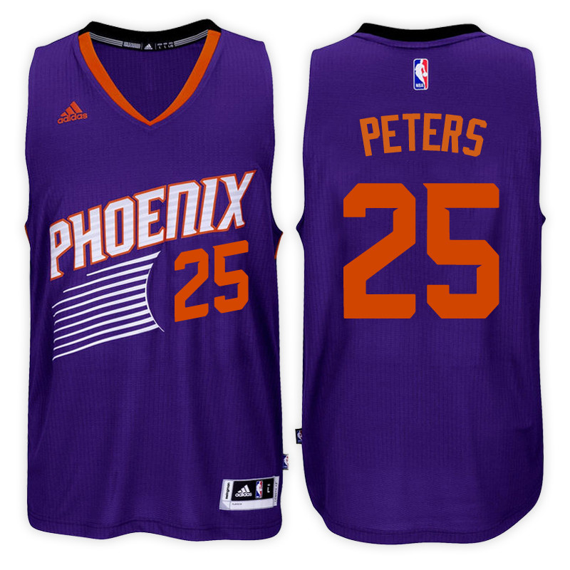 Men Suns Alec Peters NBA Swingman Road Purple Jersey