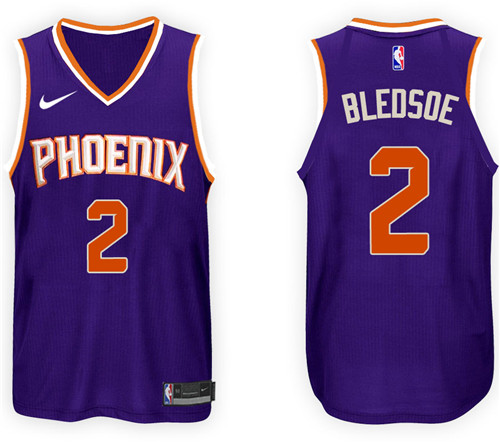 Men Suns Eric Bledsoe #2 NBA 2017 18 New Season Purple Jersey