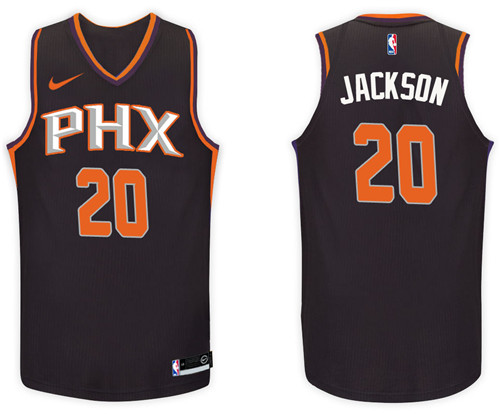 Men Suns Josh Jackson #20 2017 18 Statement Black Jersey