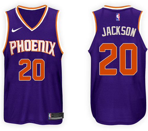 Men Suns Josh Jackson #20 NBA 2017 18 New Season Purple Jersey