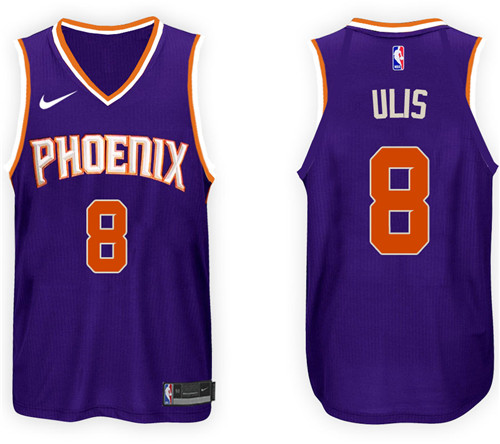 Men Suns Tyler Ulis #8 NBA 2017 18 New Season Purple Jersey