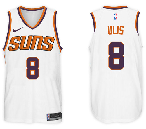 Men Suns Tyler Ulis #8 NBA 2017 18 New Season White Jersey