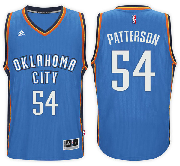 Men Thunder Patrick Patterson NBA Swingman Road Blue Jersey