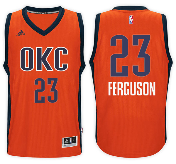 Men Thunder Terrance Ferguson NBA Swingman Road Orange Jersey