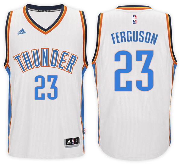 Men Thunder Terrance Ferguson NBA Swingman Road White Jersey