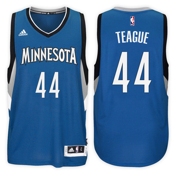 Men Timberwolves Jeff Teague NBA Swingman Road Slate Blue Jersey