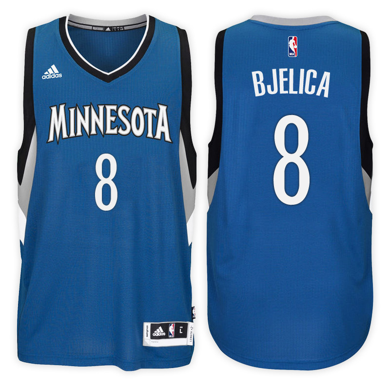 Men Timberwolves Nemanja Bjelica #8 NBA Swingman Road Slate Blue Jersey