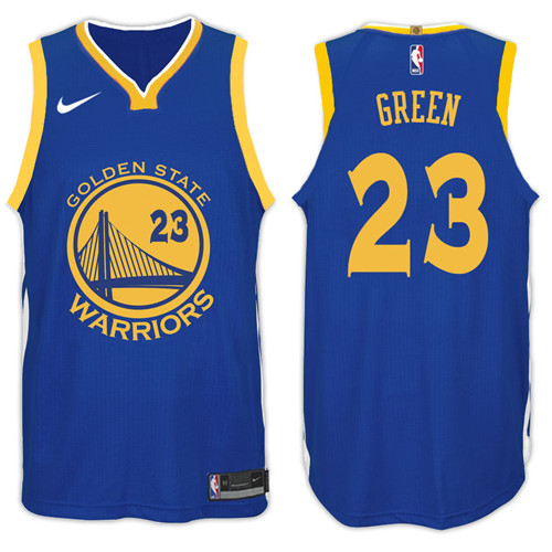 Men Warriors Draymond Green #23 NBA 2017 18 Icon Royal Jersey