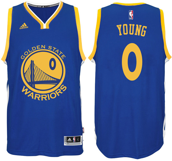 Men Warriors Nick Young NBA Swingman Road Royal Jersey