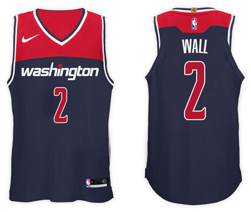 Men Wizards John Wall #2 2017 18 Statement Navy Jersey