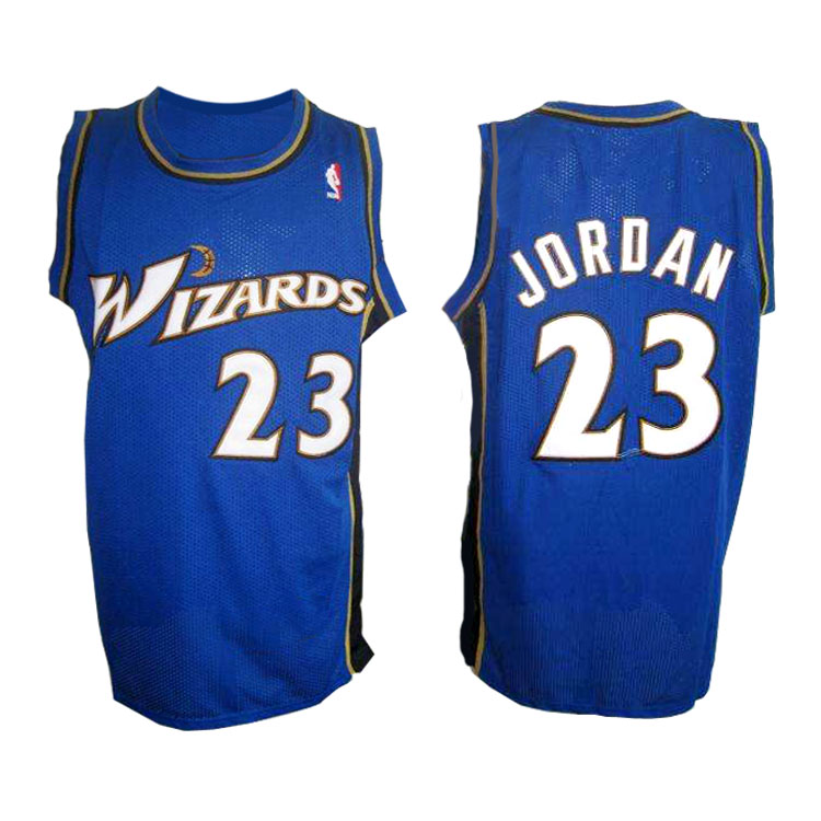 Men Wizards Michael Jordan #23 Road Blue Jersey